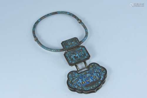 Silver neckband in Qing Dynasty