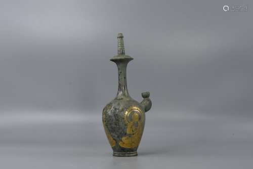 Bronze gilt bottle of the Han Dynasty