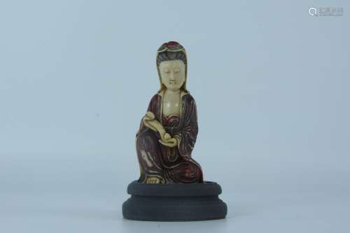 Shoushan Stone Ruyi Guanyin