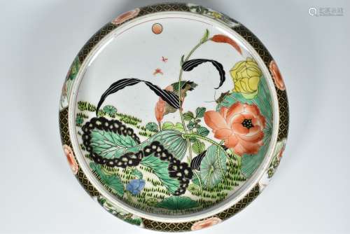 The Qing Dynasty Kangxi year colorful flowers and birds frui...