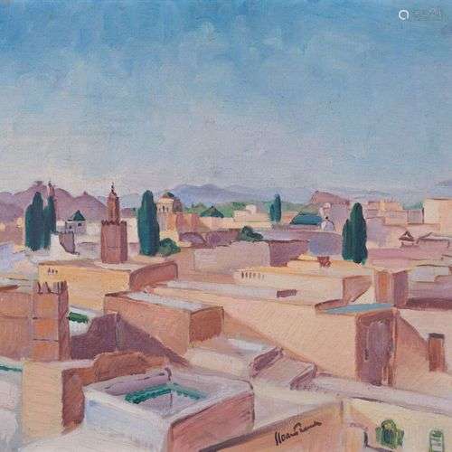 Franck SLOAN (1900-1984) Marrakech Huile sur toile Signée en...