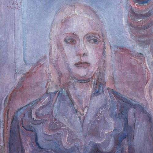 Richard MANDIN (1909-2002) Portrait d’une femme Huile sur to...