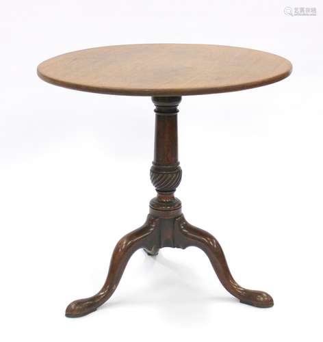 Een George III mahoniehouten ronde tafel