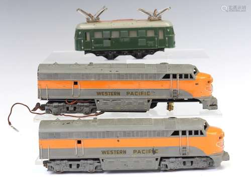 Twee Lionel Western Pacific locomotieven en een Marklin Duit...