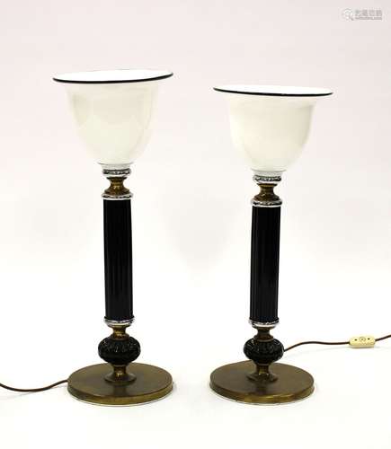 twee Italiaanse lampen, Barovier & Toso (primavera)