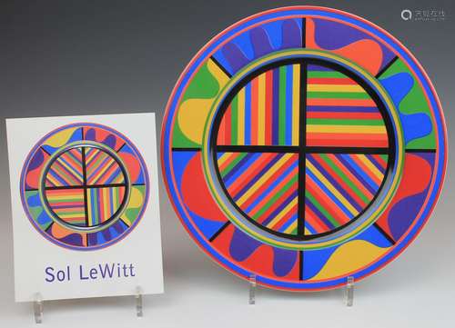 1 bord van Sol LeWitt (uitg. ter gelegeneheid opening Bonnef...