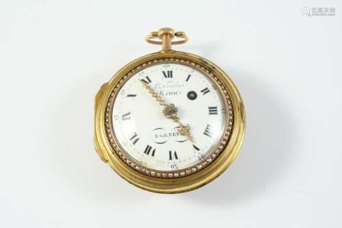 A SWISS LATE 18TH CENTURY PAIR CASED POCKET WATCH BY JEAN NI...