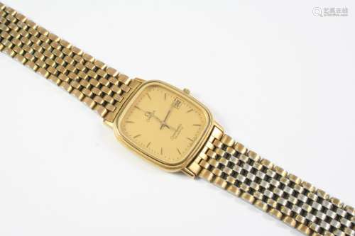 A STAINLESS STEEL AND GOLD PLATED SEAMASTER WRISTWATCH BY OM...