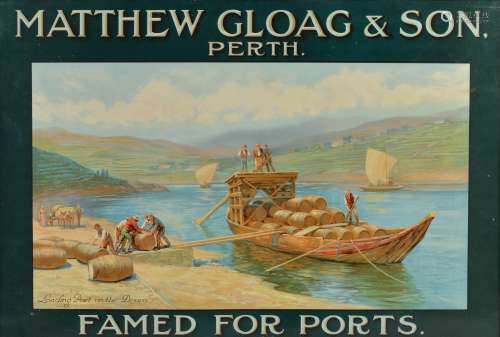 MATTHEW GLOAG & SON, PERTH, FAMED FOR PORTS, a vintage adver...