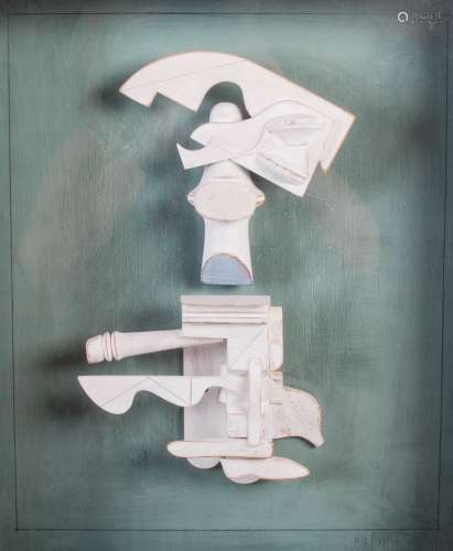 AR Fred Stiven ARSA (1929-1997) Winter Trophy painted wood, ...