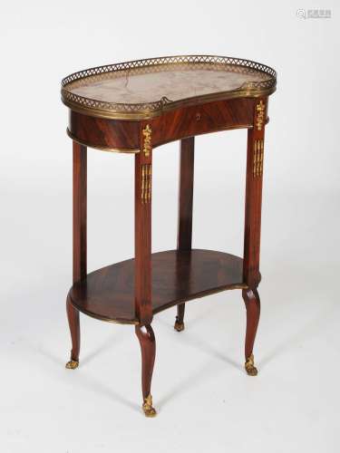 A late 19th century French Transitional style rosewood and g...