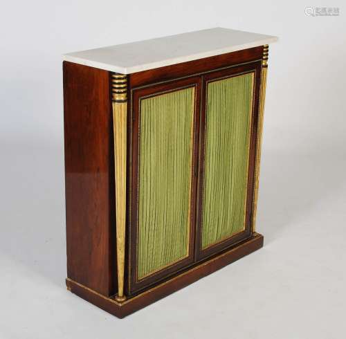 A 19th century rosewood, parcel gilt and gilt metal mounted ...