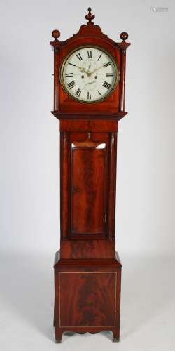 A 19th century mahogany longcase clock, J. & A. McNab, Perth...