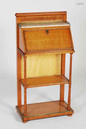 A late 19th/ early 20th century satinwood and gilt metal mou...