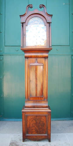 A 19th Century mahogany longcase clock, JAS MCFARLANE, AUCHT...