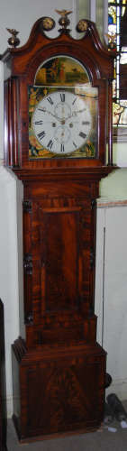 A 19th Century mahogany longcase clock, W.M.CROLL, DUNDEE, t...