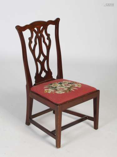 A late 19th/ early 20th century mahogany gossip chair, the s...