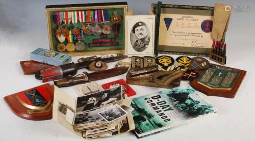 A World War II Normandy landings Commando group of medals an...