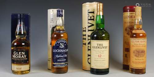Four boxed bottles of Single Malt Scotch Whisky, comprising;...