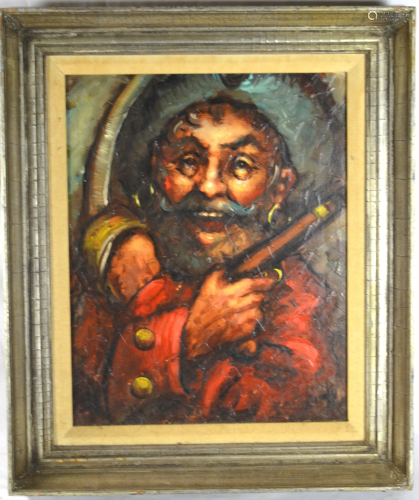 Framed Oil Painting on Canvas By Frederick Krisch