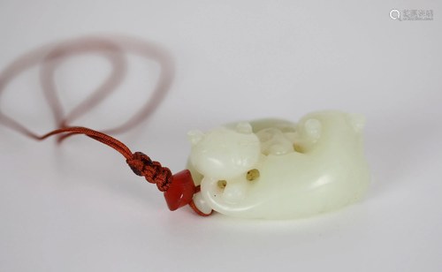 Chinese Carved Jade Figure Toggle