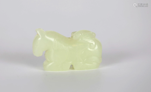 Chinese Carved Jade Figure of Horse