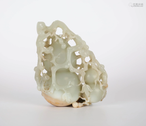 Chinese Carved Jade Double Gourd