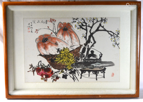 Framed Chinese Painting