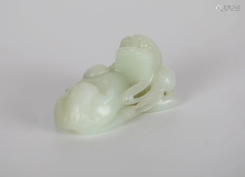 Chinese carved Jade Figure of Foo Dog