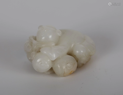 Chinese Carved Jade Figure of Boy