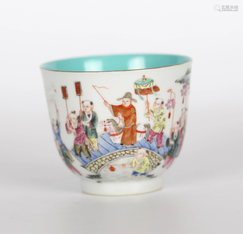 Chinese Famille Rose Wine Cup