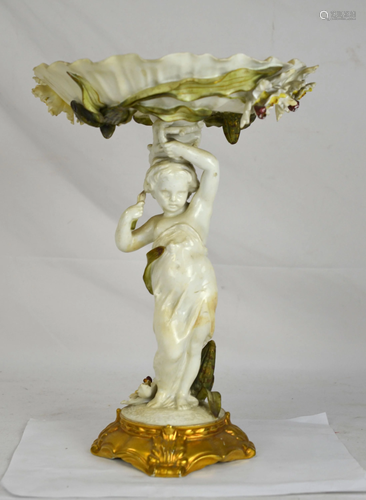 Moore Bros Porcelain Figurine Center Piece