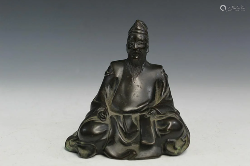 Japanese Bronze Figure of an old man.