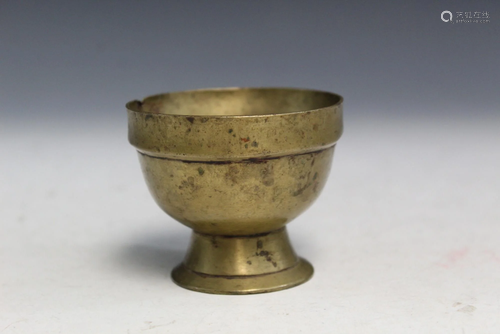 Tibetan Bronze Cup