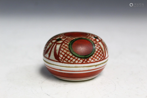 Chinese Antique Porcelain Small Box.