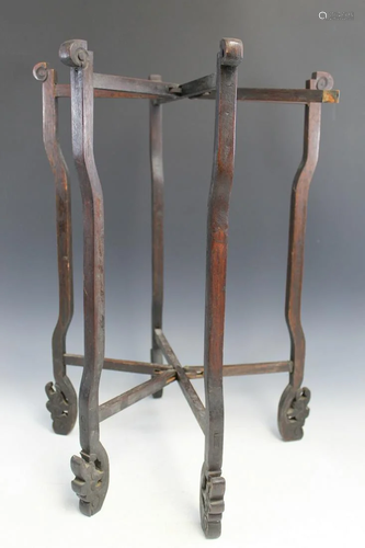 Old Chinese Rosewood Basin Stand.