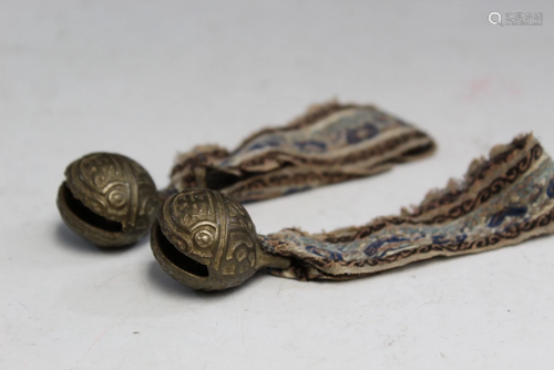 Two Chinese Brass Bells