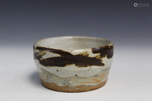 Japanese pottery cup.