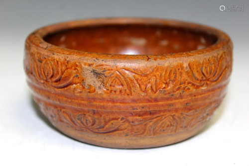 Chinese Antique Pottery Bowl. Possibly Tang Dynasty.