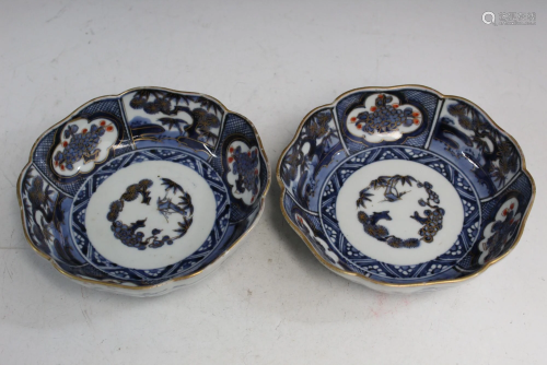 Pair of Japanese Porcelain Bowls