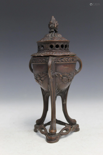 French Bronze Incense Burner