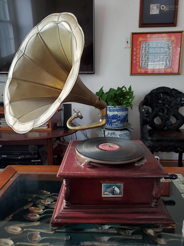 Vintage record player.