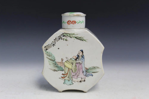 Chinese Porcelain Tea Caddy