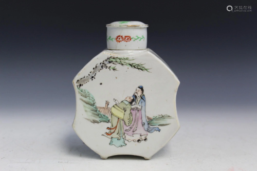 Chinese Porcelain Tea Caddy