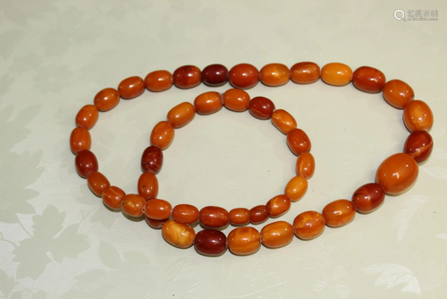 Amber Beads Necklace.