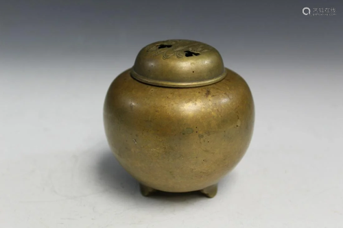 Japanese Bronze Incense Burner.