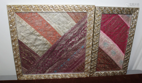 Two Framed Indian Textiles