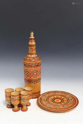 Russian Wood Decorative Set