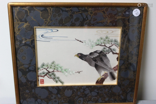 Chinese Embroidery of an Eagle