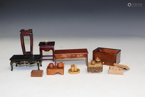 Toy Asian Miniature Furnitures